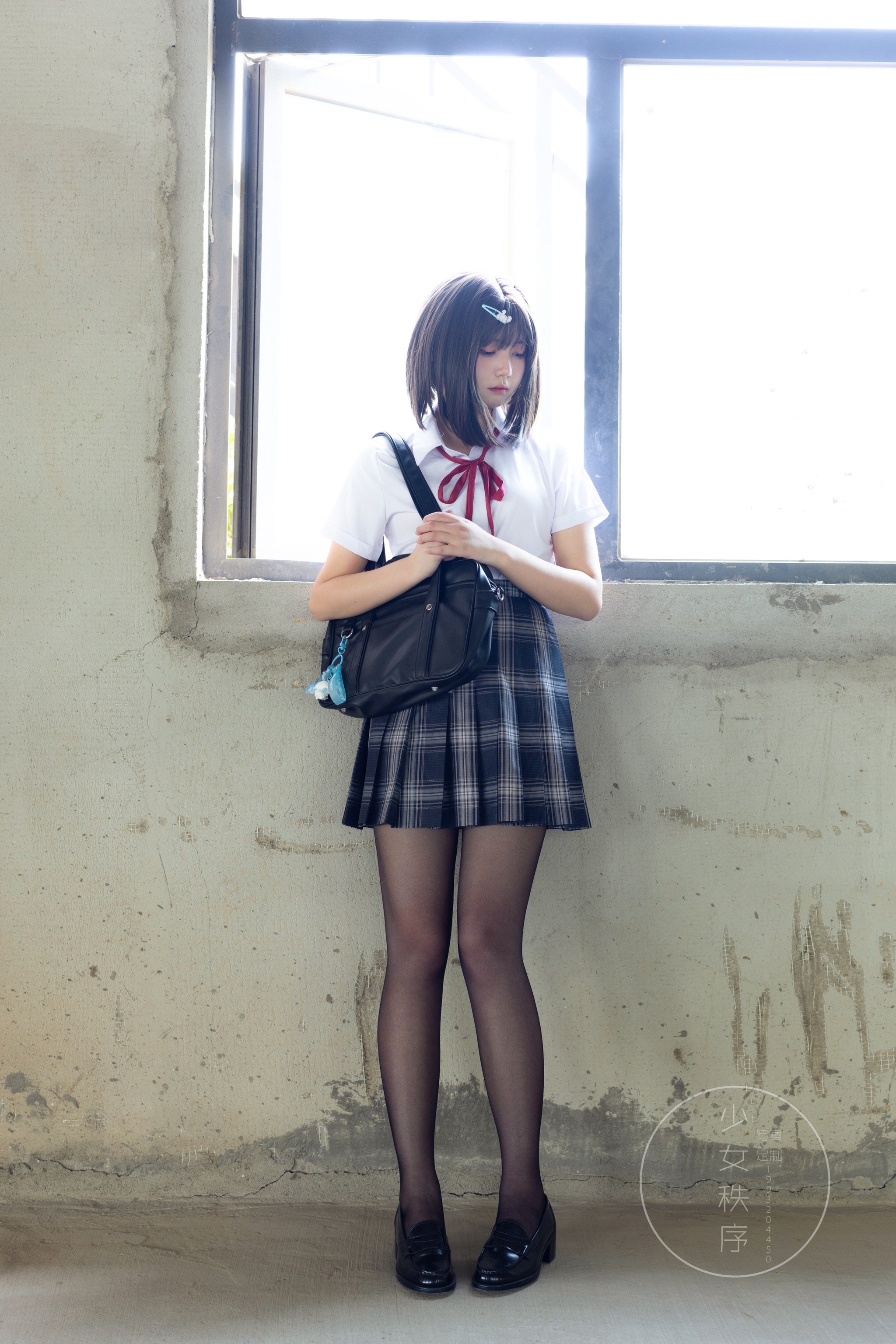 图片[1]-少女秩序 – NO.005 GR04L 黑丝JK[73P]-XikXak
